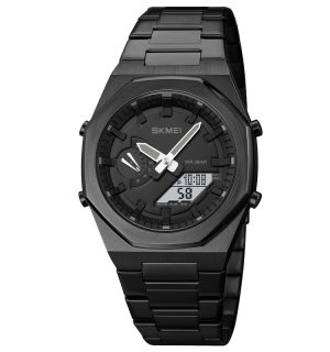Наручний годинник Skmei 1816BKBKWT Black-Black-White img-1
