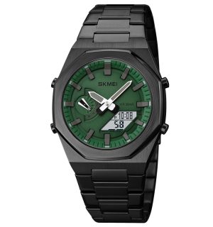 Наручний годинник Skmei 1816BKGNWT Black-Green-White img-1