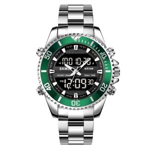 Наручний годинник Skmei 1850SIGN Silver-Green SALE img-1