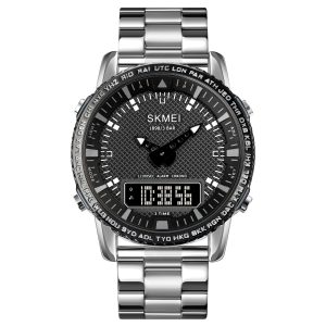 Наручний годинник Skmei 1898SIBK Silver-Black SALE img-1