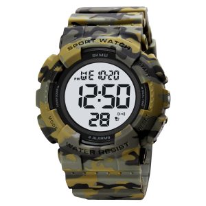 Наручний годинник Skmei 2081CMGNWT Camo Green-White STOPPED img-1