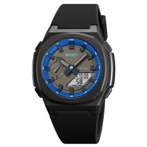 Наручний годинник Skmei 2091BKBUWT Black-Blue-White SALE img-1