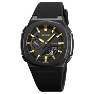 Наручний годинник Skmei 2091BKGDBK Black-Gold-Black img-1