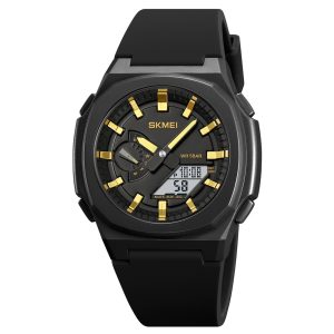 Наручний годинник Skmei 2091BKGDWT Black-Gold-White img-1