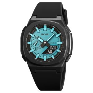 Наручний годинник Skmei 2091BKLTBUBK Black-Blue Black SALE img-1