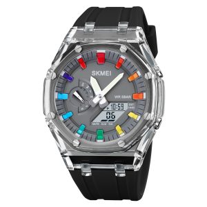 Наручний годинник Skmei 2100BKGY Black-Grey SALE img-1
