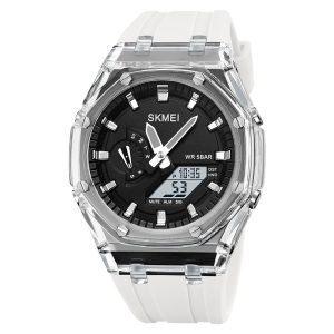 Наручний годинник Skmei 2100WTBK White-Black SALE img-1