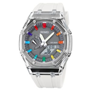 Наручний годинник Skmei 2100WTGY White-Grey SALE img-1