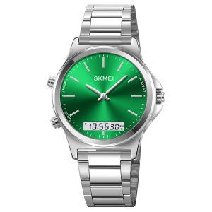 Наручний годинник Skmei 2120SIGN Silver-Green img-1