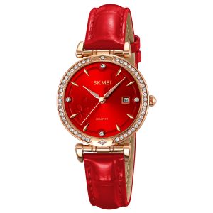 Наручний годинник Skmei 2169RGRD Rose Gold-Red img-1