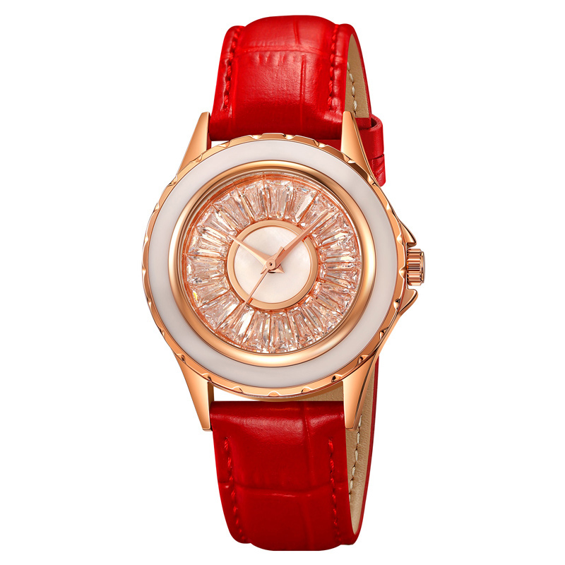 Наручний годинник Skmei 2172RGRD Rose Gold-Red img-1
