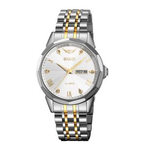 Наручний годинник Skmei 2291TGDWT Silver-Gold-White img-1