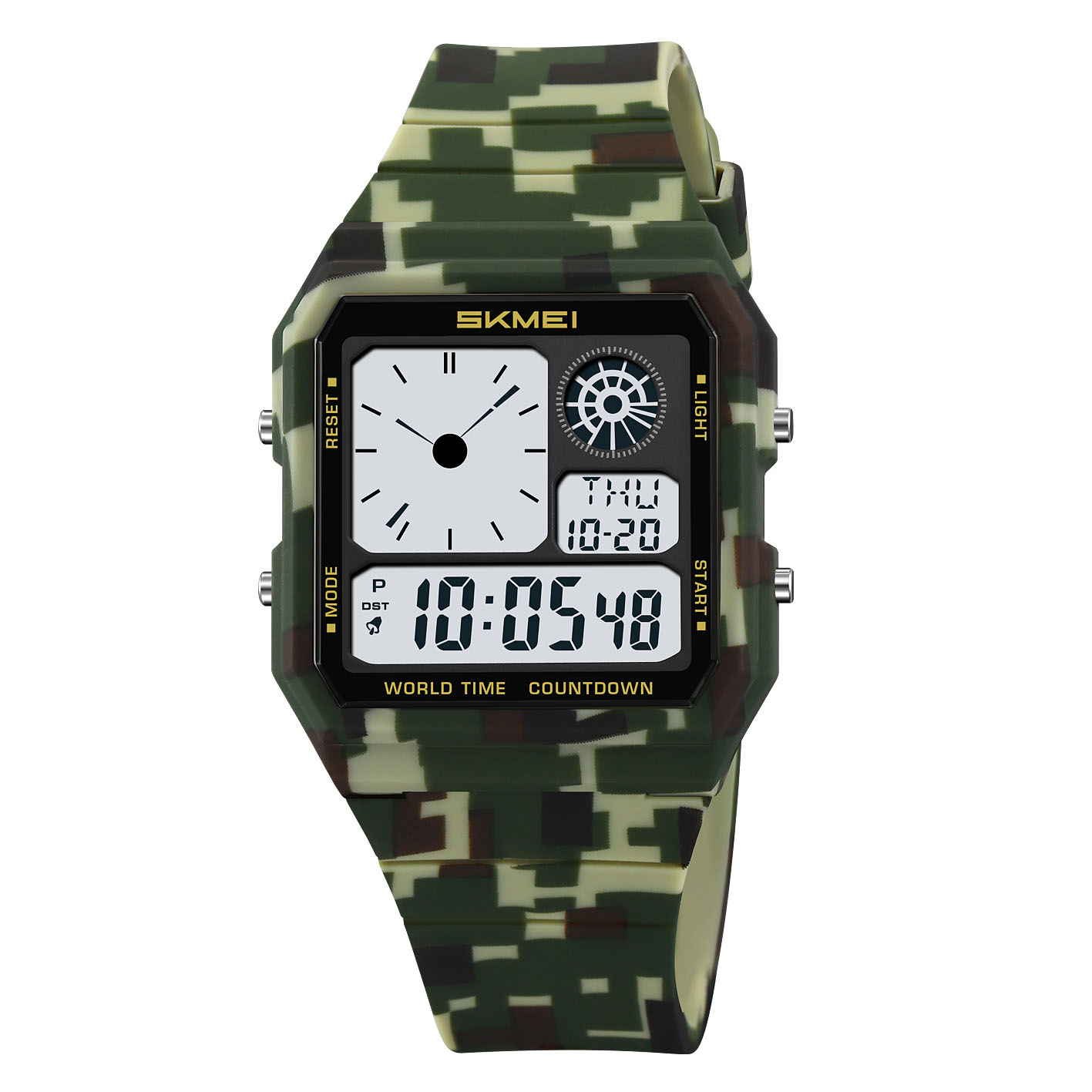 Наручний годинник Skmei 2347CMAG Camo Green img-1