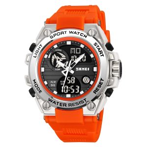 Наручний годинник Skmei 2360WTOG White-Orange img-1