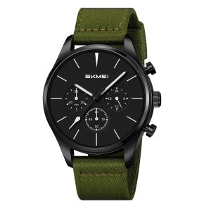 Наручний годинник Skmei 2367BKAG Black-Army Green img-1