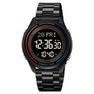 Наручний годинник Skmei 2412SBK Black Steel img-1