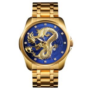 Наручний годинник Skmei 9193GDBU Gold-Blue img-1