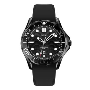 Наручний годинник Skmei 9276PBKBK Black-Black Silicone Strap img-1