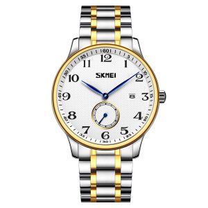 Наручний годинник Skmei 9297GDSI-AC Gold-Silver Numbers img-1