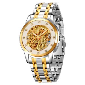 Наручний годинник Skmei 9310TGDSI Silver-Gold-Silver img-1