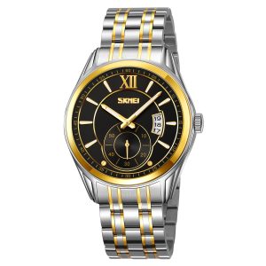 Наручний годинник Skmei 9319TGDBK Silver-Gold-Black img-1
