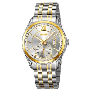 Наручний годинник Skmei 9319TGDSI Silver-Gold-Silver img-1