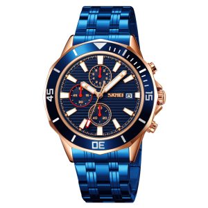 Наручний годинник Skmei 9335RGBU Rose Gold-Blue img-1
