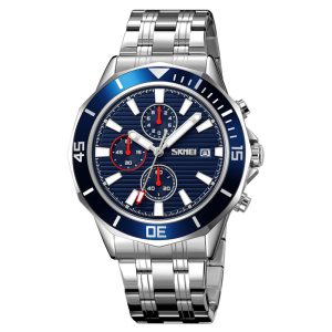 Наручний годинник Skmei 9335SIBU Silver-Blue img-1