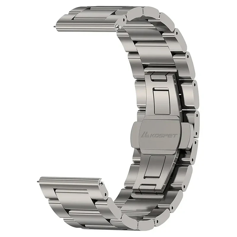 Сталевий браслет KOSPET 22 мм. Silver