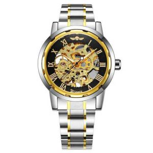 Наручний годинник Winner 8012 Automatic Silver-Black-Gold img-1